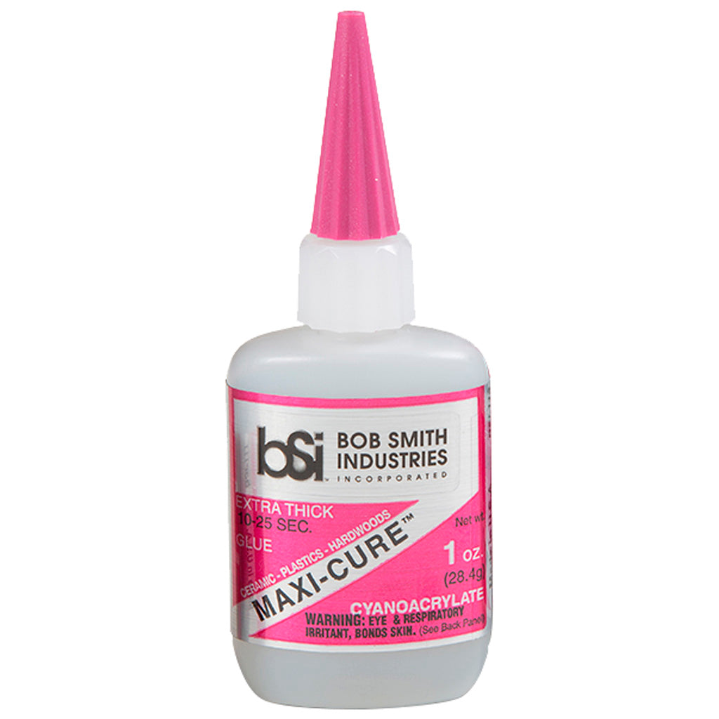 Bob Smith Maxi-Cure Extra Thick Fast Set Archery Fletching Glue 1 oz.