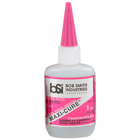 Bob Smith Maxi-Cure Extra Thick Fast Set Archery Fletching Glue 1 oz.