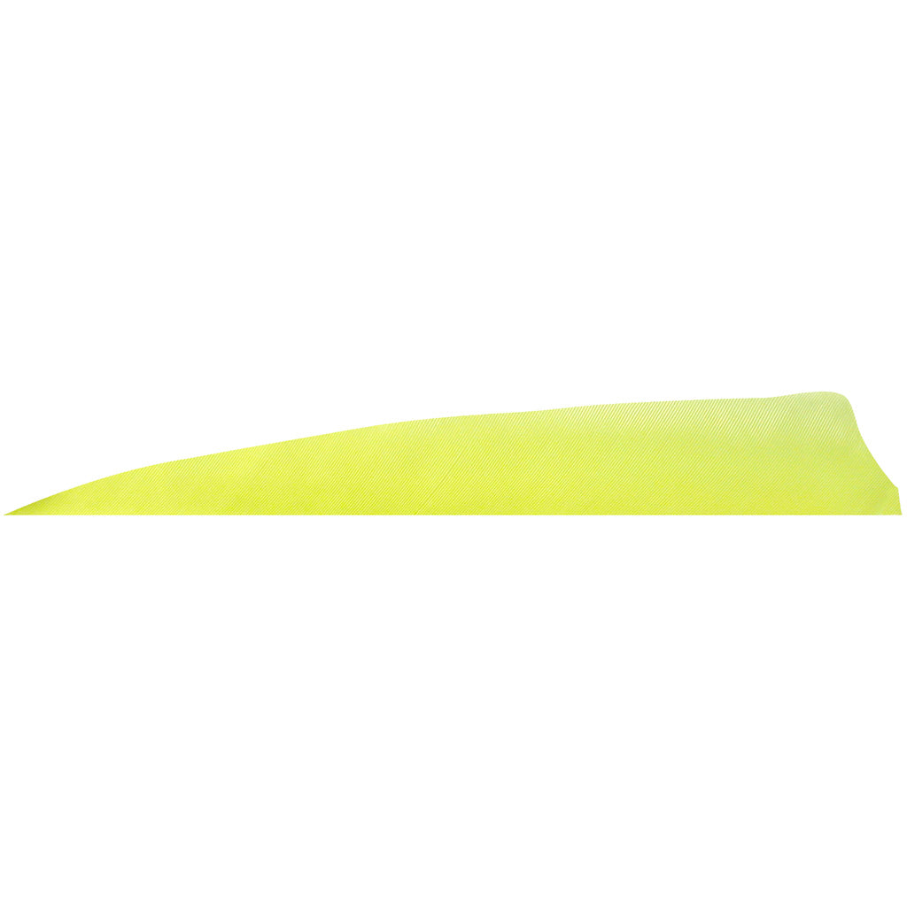 Gateway Shield Cut Flo Yellow Arrow Feathers 4 in. Right Wing 100 Pk.