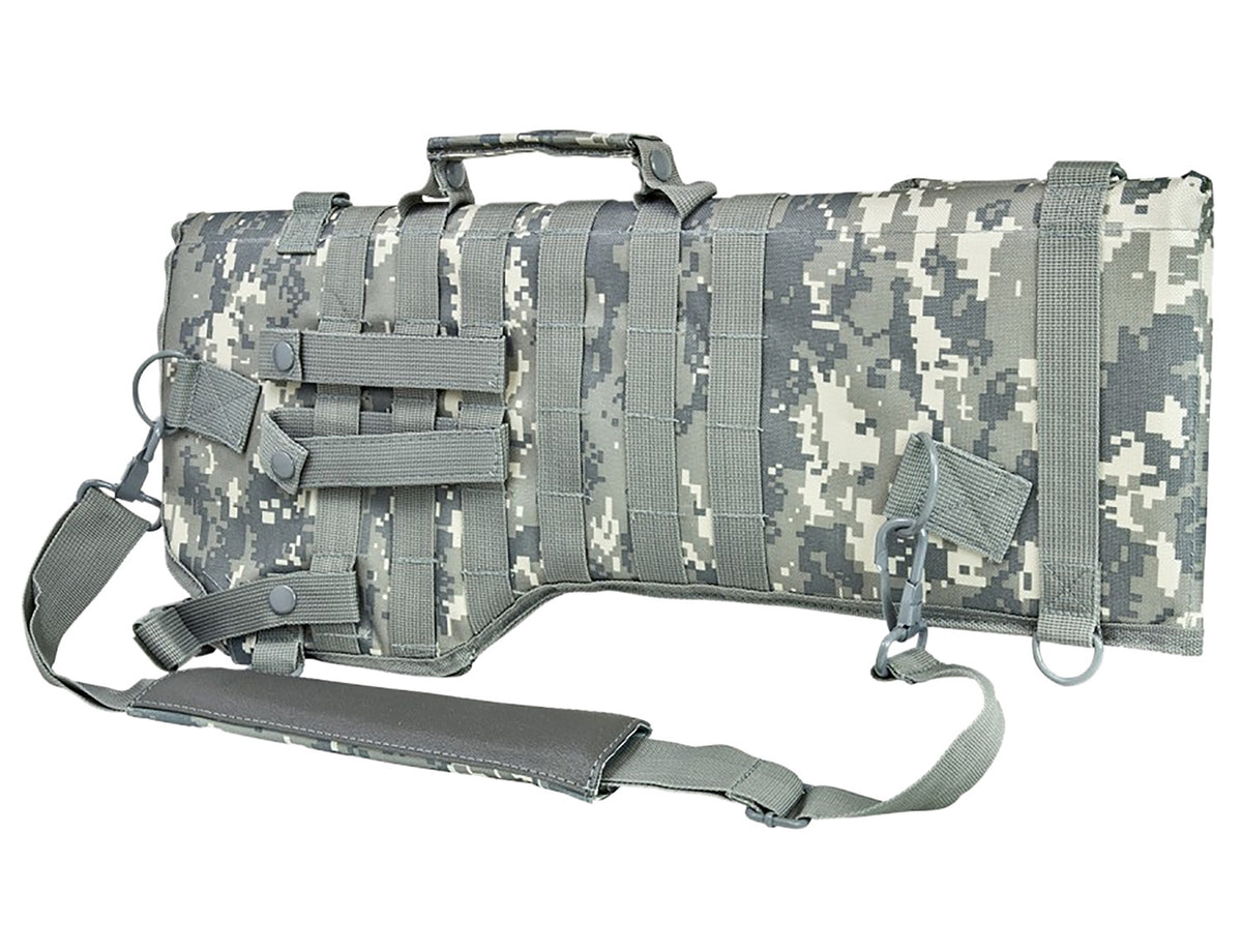 NcStar VISM Tactical Scabbard Digital Camo 28.5x9.5 Inch PALS Webbing D-Rings