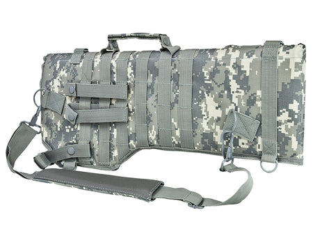 NcStar VISM Tactical Scabbard Digital Camo 28.5x9.5 Inch PALS Webbing D-Rings