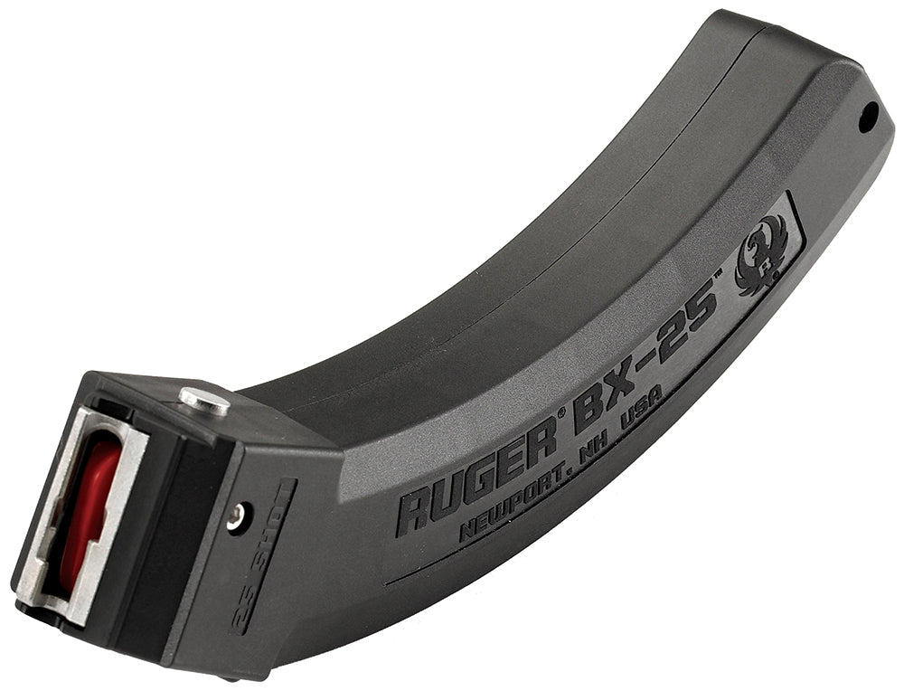 Ruger 90361 BX-25 25-Round .22 LR Magazine for 10/22, 77/22, Charger & SR Black