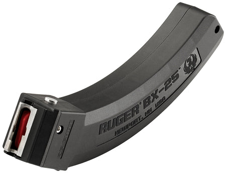 Ruger 90361 BX-25 25-Round .22 LR Magazine for 10/22, 77/22, Charger & SR Black