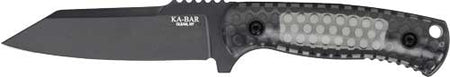 KA-BAR Les George Cool Name 4.62" Reverse Tanto Fixed Blade Knife with Sheath