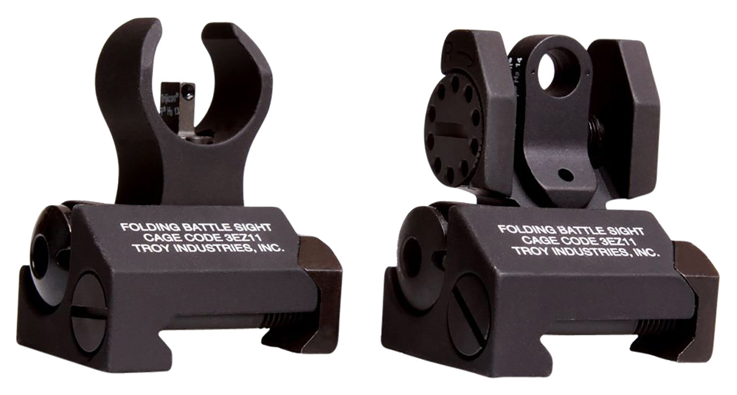 Troy Industries SSIGIARSMBT00 Micro BattleSight Set HK Front & Round Rear Black Anodized