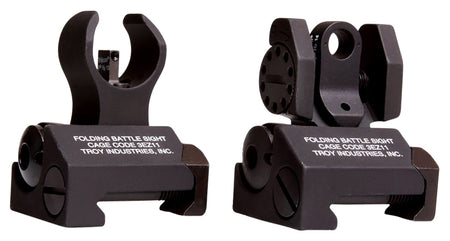 Troy Industries SSIGIARSMBT00 Micro BattleSight Set HK Front & Round Rear Black Anodized