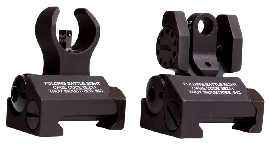 Troy Industries SSIGIARSMBT00 Micro BattleSight Set HK Front & Round Rear Black Anodized