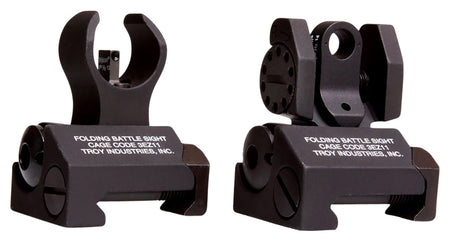 Troy Industries SSIGIARSTBT00 Tritium Micro BattleSight Set HK Front & Round Rear Black Hardcoat Anodized