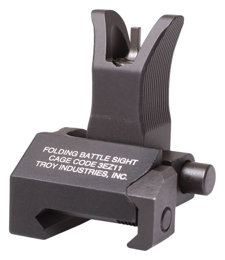 Troy Industries SSIGFBSFMBT01 Tritium Front Folding BattleSight M4 Style Black Hardcoat Anodized