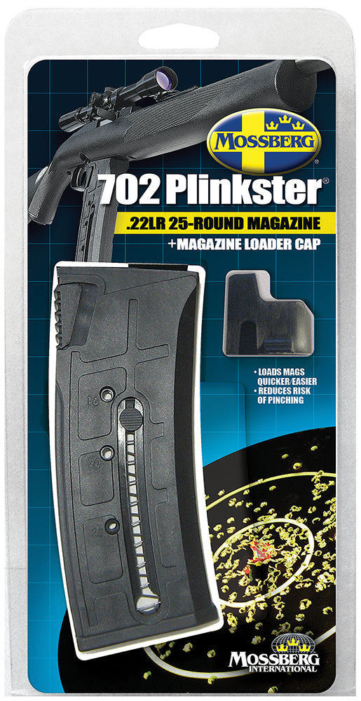 Mossberg 95725 702 Plinkster 25rd 22 LR Replacement Magazine Black Polymer