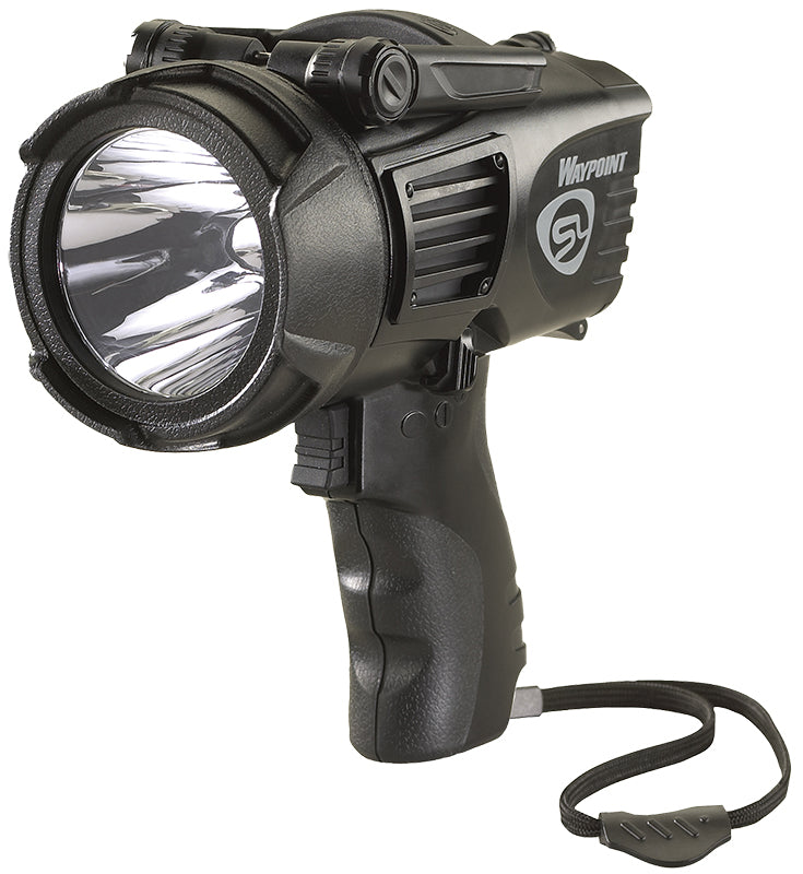 Streamlight 44902 WayPoint Spotlight 550 Lumens White LED Black Polycarbonate 625 Meter Beam
