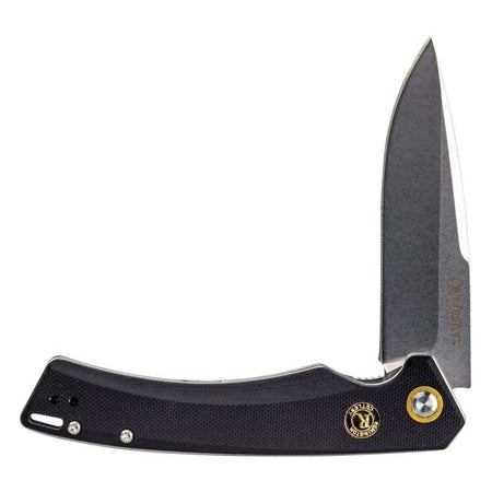 Remington EDC Drop Point Blade Liner Lock Folder 4.75in Black G10 Handle