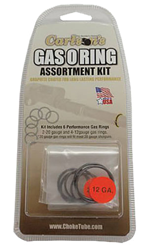Carlson's 00066 Gas O-Ring Assortment Kit 12 & 20 Gauge Rubber/Graphite Coated for Autoloading Shotguns