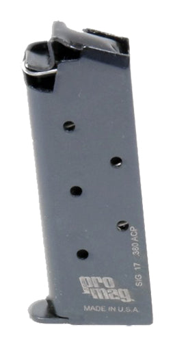 ProMag SIG17 Standard 6-Round .380 ACP Magazine for Sig Sauer P238 Blued Steel