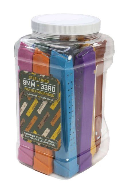 IMI 33-Round 9mm Glock Magazine Merchandiser 13-Piece Mixed Colors