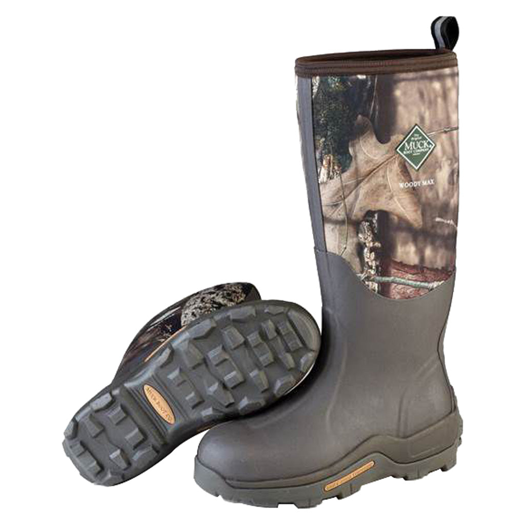 Muck Woody Max Waterproof Hunting Boot Mossy Oak Country Size 13