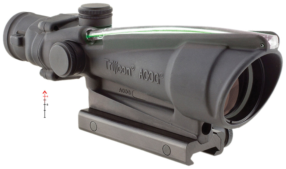 Trijicon ACOG 100149 3.5x35mm Fixed Riflescope Black Hardcoat Anodized Illuminated Green Chevron .223/5.56 BDC Reticle
