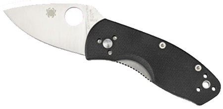 Spyderco C148GP Ambitious 2.25" Folding Drop Point Plain 8Cr13MoV SS Blade Black G10 Handle with Pocket Clip