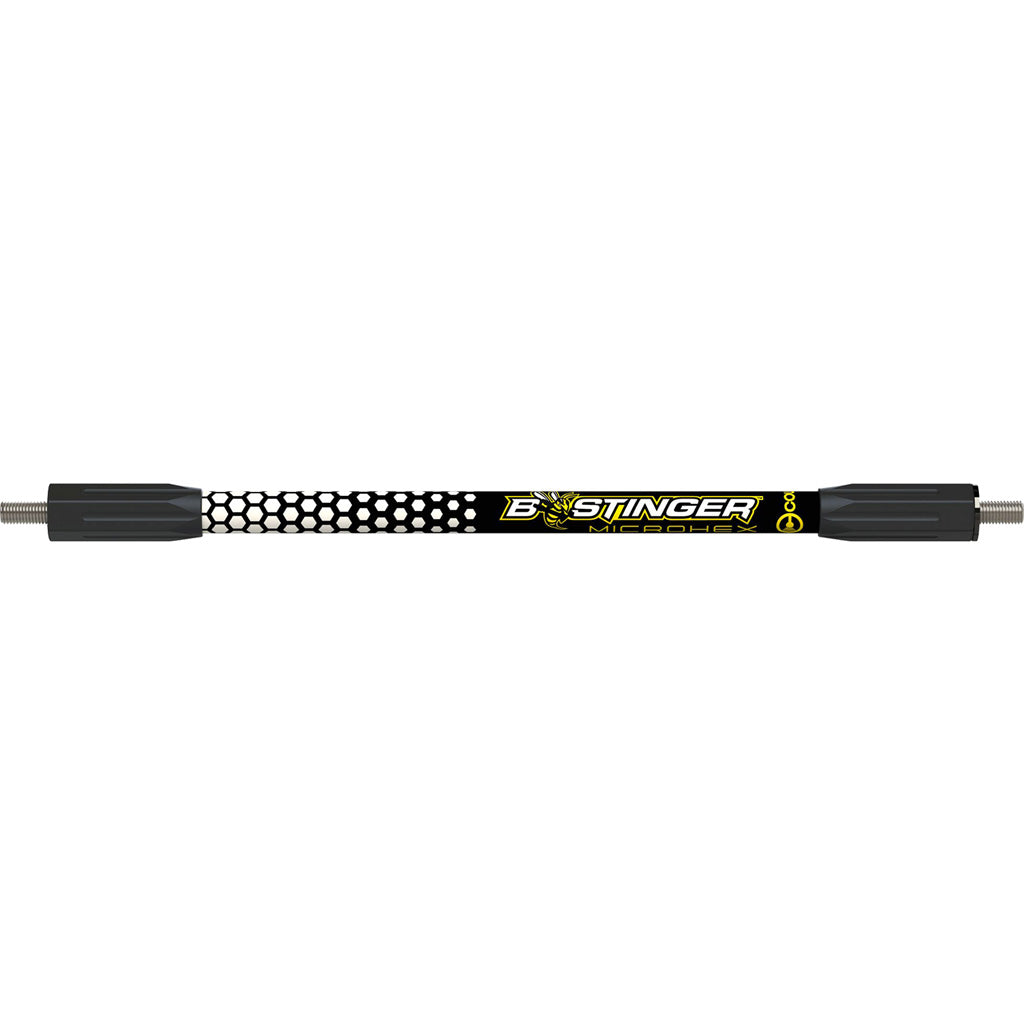 Bee Stinger MicroHex V-Bar Archery Stabilizer Black/White 12 in.