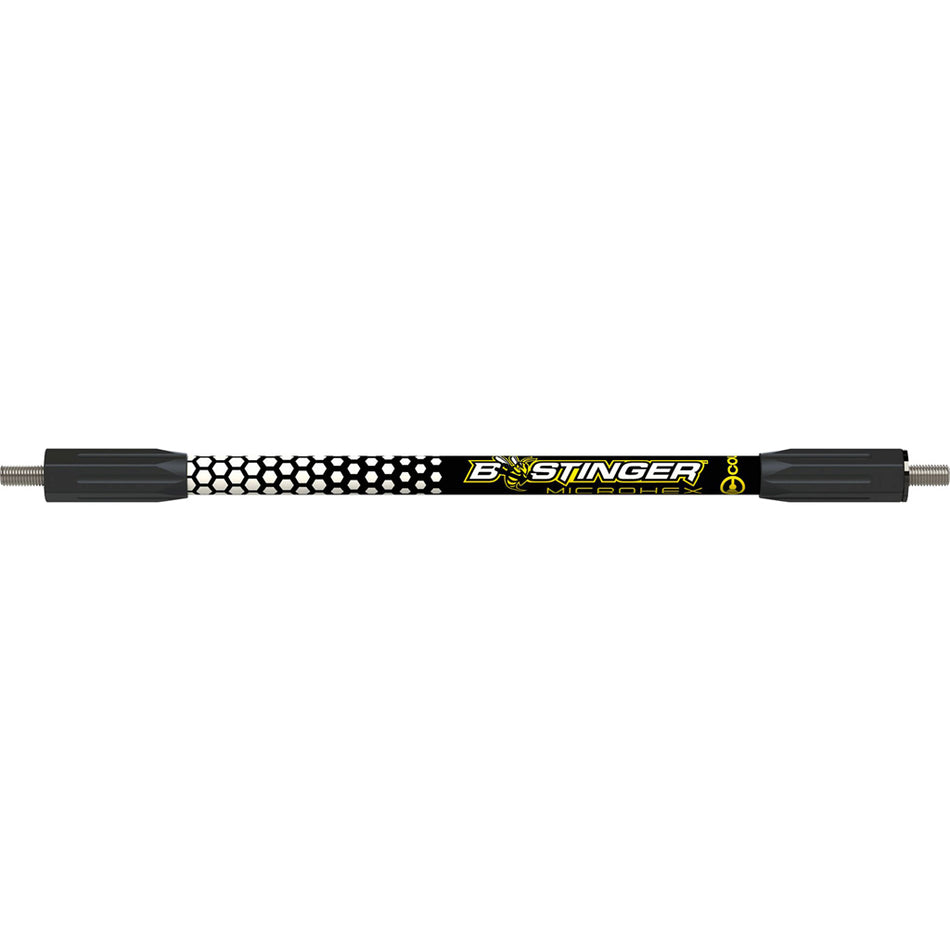 Bee Stinger MicroHex V-Bar Archery Stabilizer Black/White 12 in.