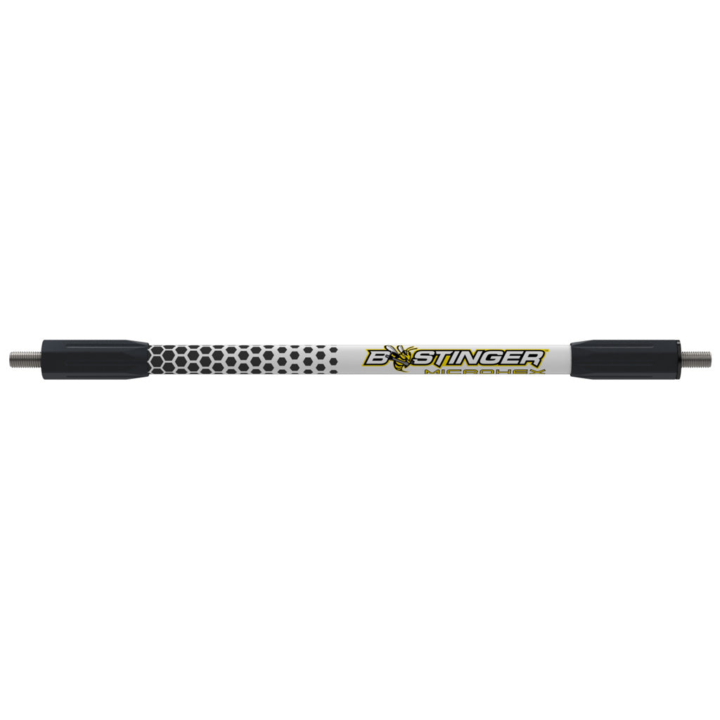 Bee Stinger MicroHex V-Bar Archery Stabilizer Black/White 15 in.