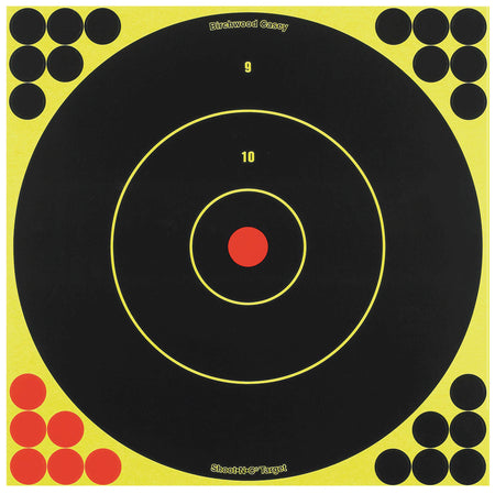 Birchwood Casey 34012 Shoot-N-C Reactive Self-Adhesive 12" Bullseye Targets 5 Pack
