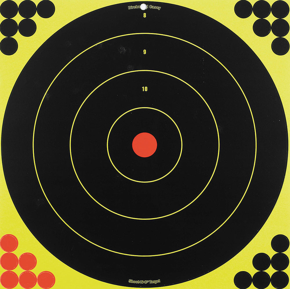 Birchwood Casey 34185 Shoot-N-C Reactive Self-Adhesive 17.25" Bullseye Targets 5 Pack