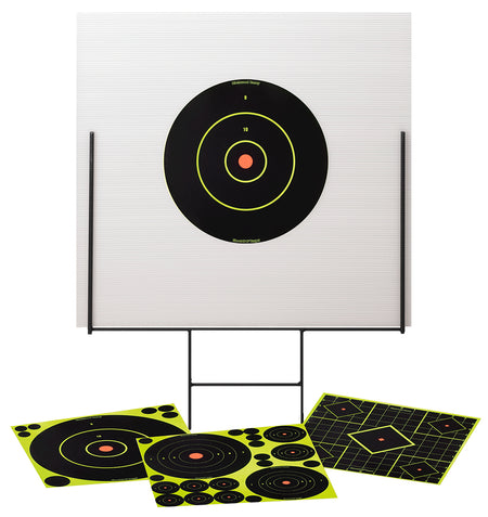 Birchwood Casey 46101 Shoot-N-C Portable Range Kit with Plastic Backboard Steel Frame and Targets
