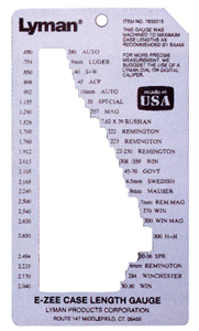 Lyman Trim-to-Length Case Length Gauge