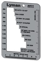 Lyman E-Zee Case Length Gauge for Pistol and Revolver