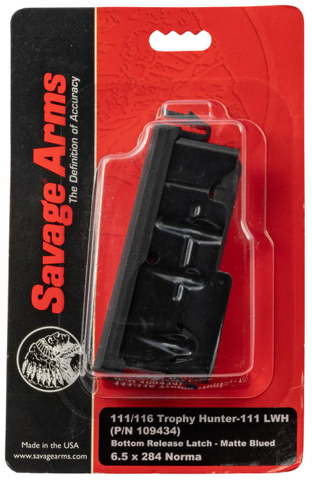 Savage 55234 OEM 4-Round 6.5x284 Norma Blued Detachable Magazine Axis/10/110