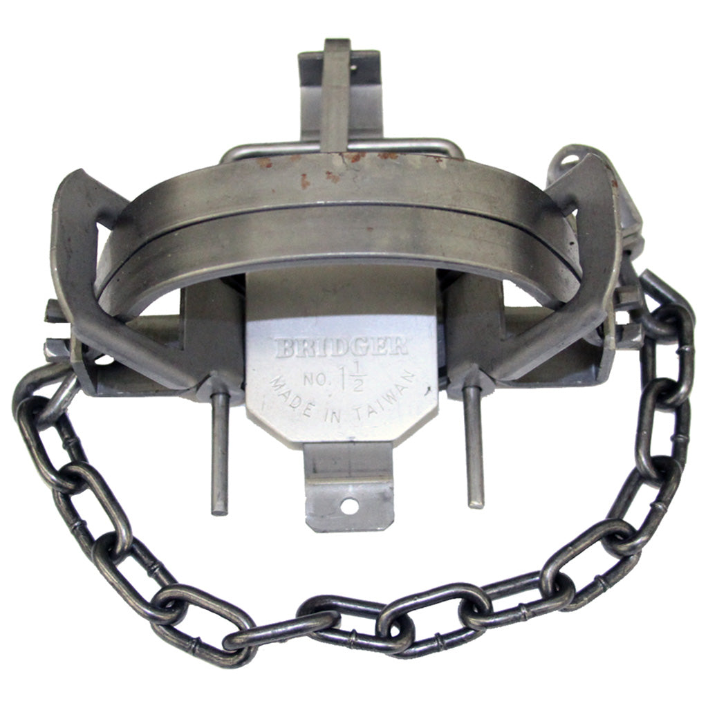 Bridger Coil Spring Trap No. 1.5 Double Post Pan