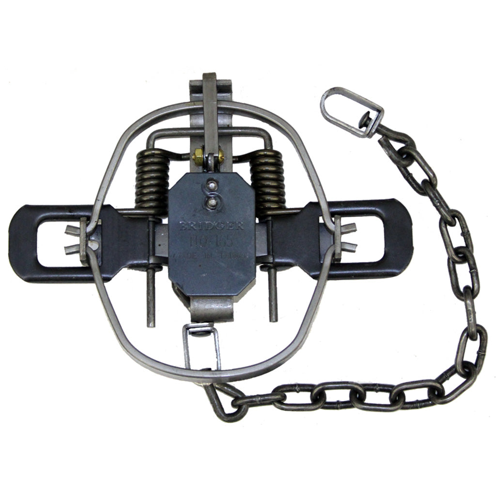 Bridger Coil Trap Size No. 1.65 with Double Posted Pan