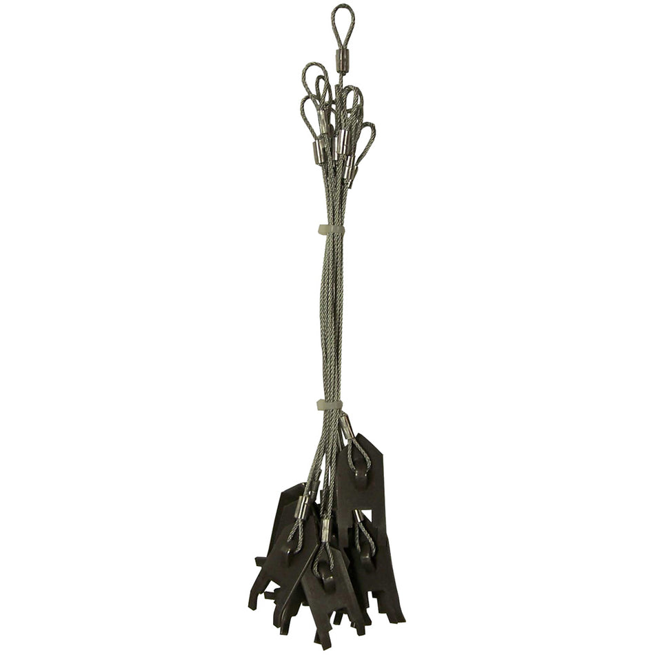 Wolf Fang Cable Stakes 12-Pack 18 in. Rugged Trapping Stakes