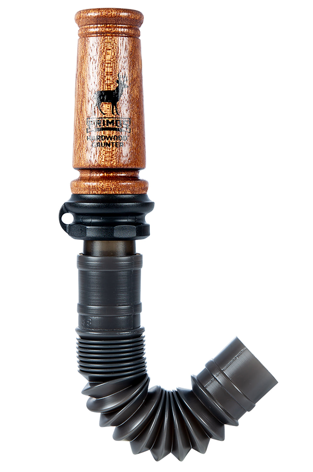 Primos 701 Hardwood Grunter Deer Call - 6-in-1 Adjustable Reed, Black/Wood/Plastic