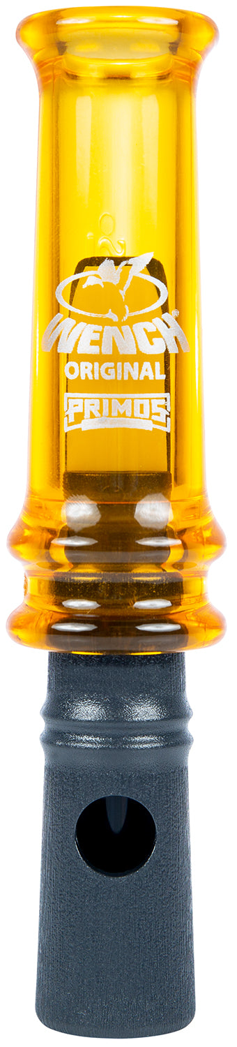 Primos 820 Wench Duck Call - Open Call, Tone Ridges, Yellow Polycarbonate