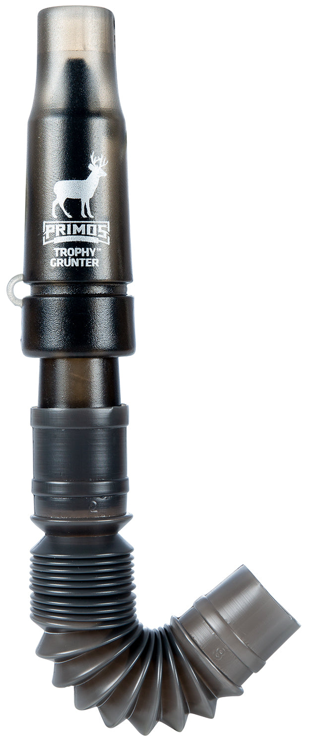 Primos 707 Trophy Grunter Single Reed Deer Call - 6-in-1 Adjustable, Black Plastic