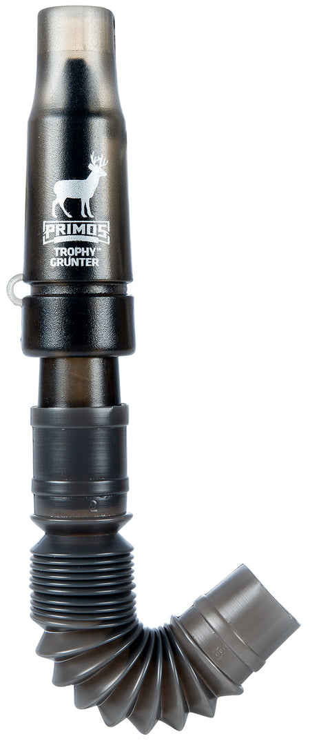 Primos 707 Trophy Grunter Single Reed Deer Call - 6-in-1 Adjustable, Black Plastic