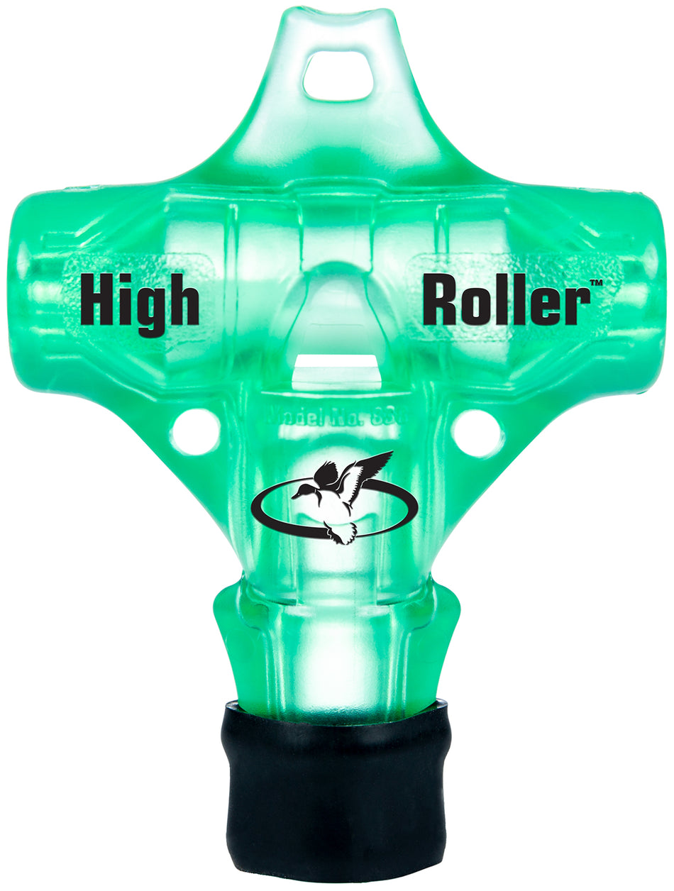 Primos 838 High Roller Duck Whistle Call for Mallard Drake, Pintail, Teal and Widgeon - Green