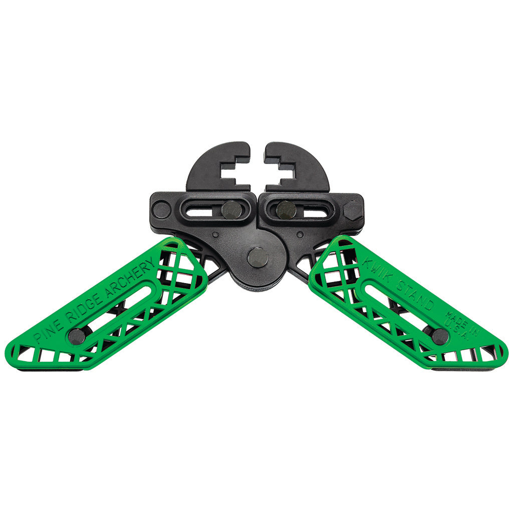 Pine Ridge Kwik Stand Adjustable Bow Support Lime Green and Black