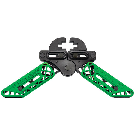Pine Ridge Kwik Stand Adjustable Bow Support Lime Green and Black