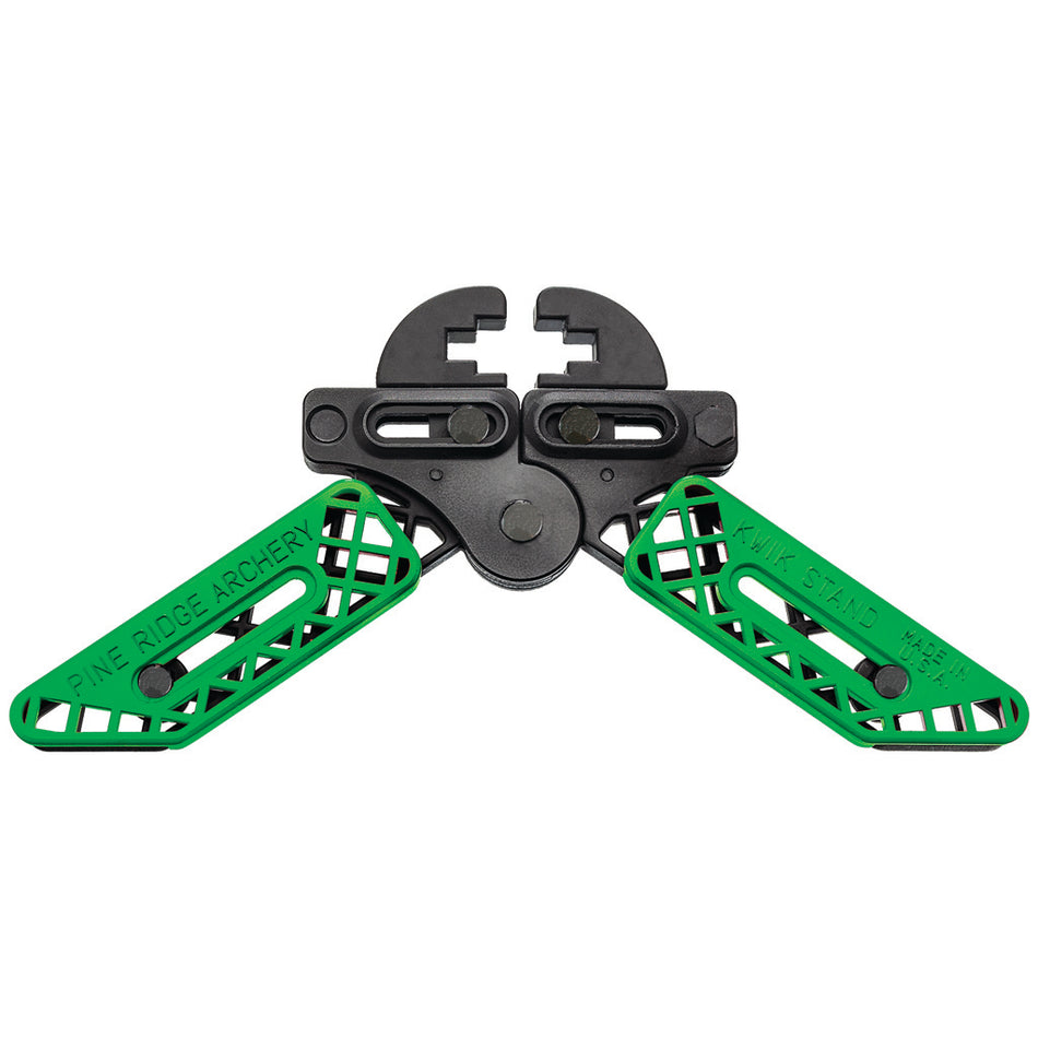 Pine Ridge Kwik Stand Adjustable Bow Support Lime Green and Black