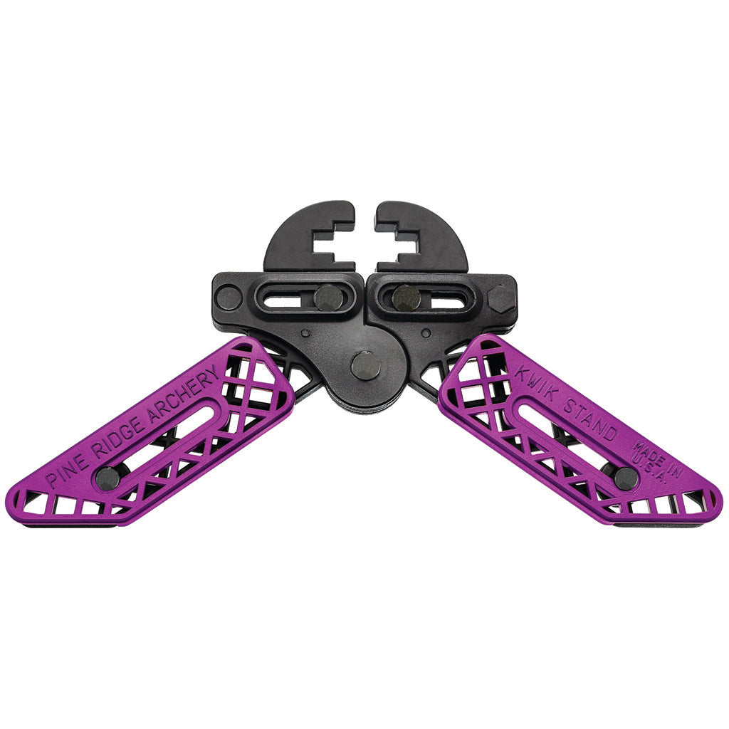 Pine Ridge Kwik Stand Adjustable Bow Support Purple and Black