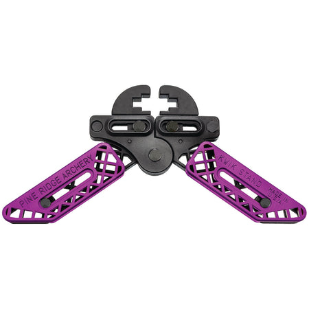 Pine Ridge Kwik Stand Adjustable Bow Support Purple and Black