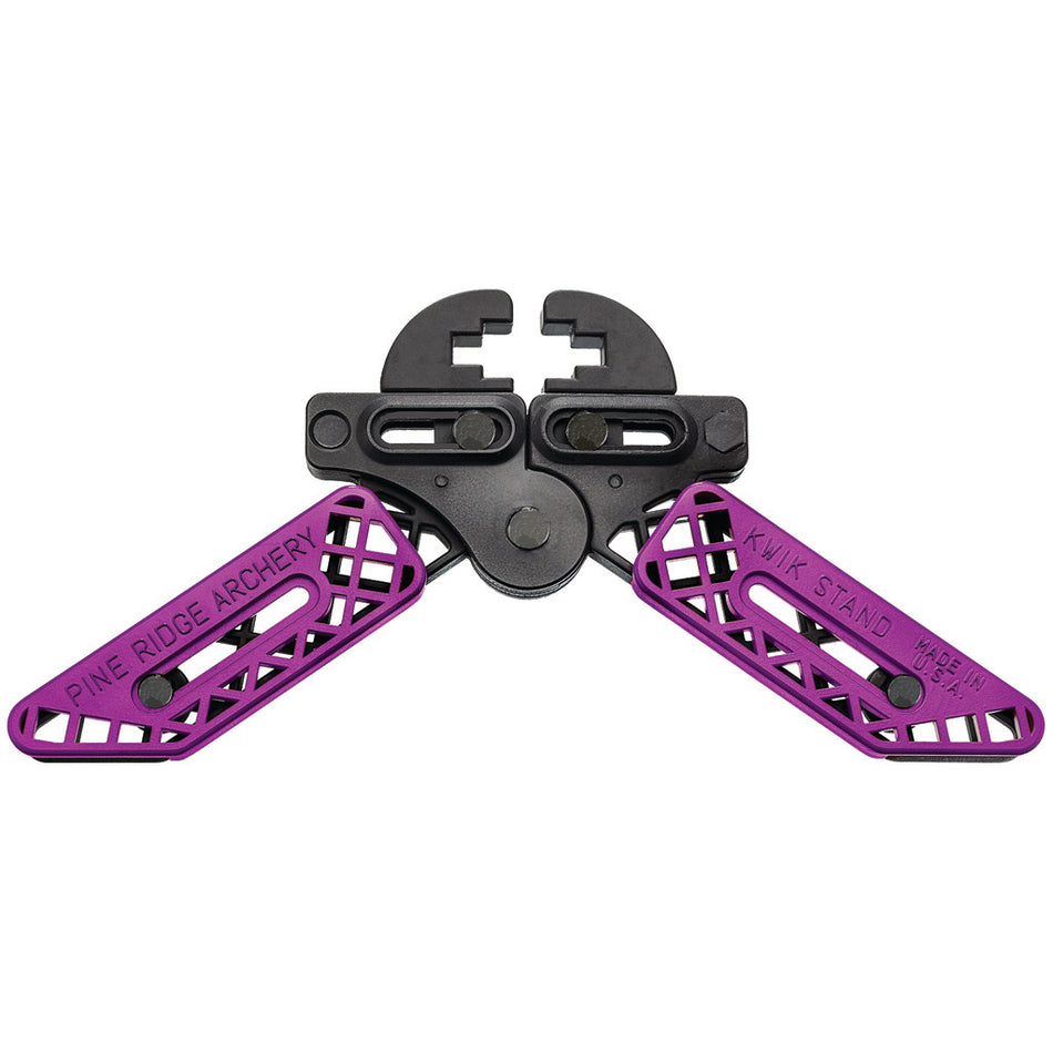 Pine Ridge Kwik Stand Adjustable Bow Support Purple and Black
