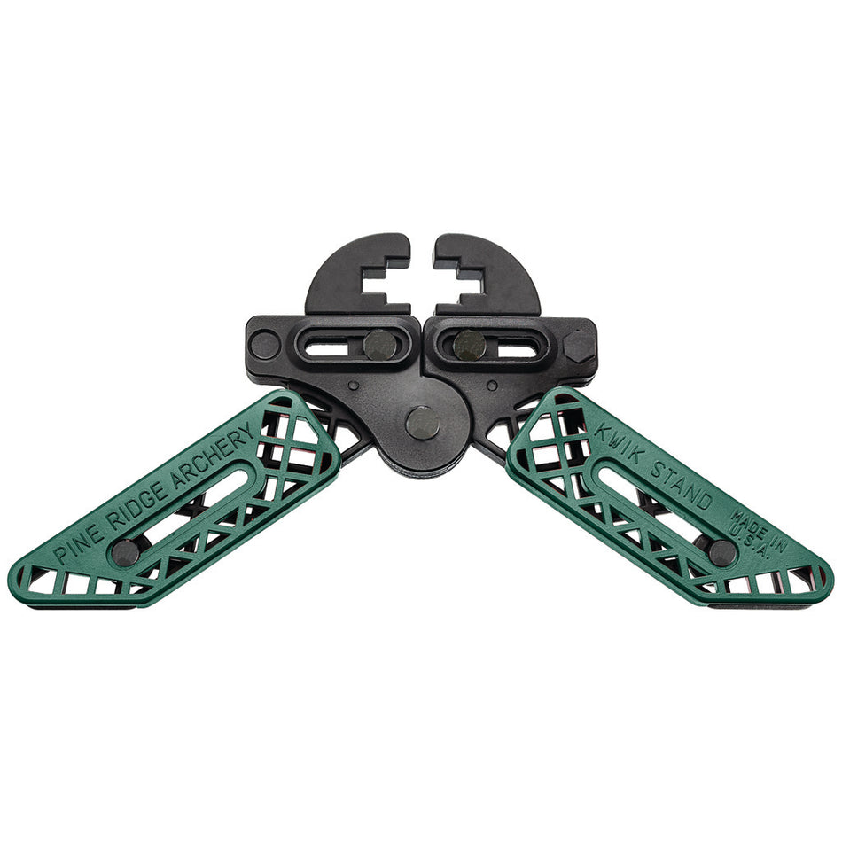 Pine Ridge Kwik Stand Adjustable Bow Support Forest Green and Black