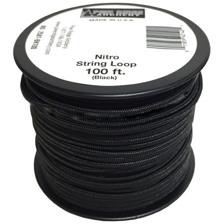 Pine Ridge Nitro Bow String Loop Material Black 100 ft.