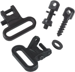 TOC Talon 1" Quick Release Steel Swivels & Screw Set Black