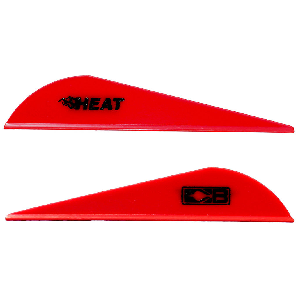 Bohning Heat Vanes Red 36 pk. - Low Profile Hunting Arrow Vanes