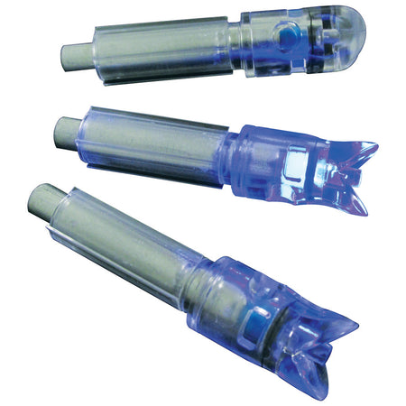 GWS Lighted Crossbow Nocks Blue 3 pk. - Fits .297 to .302 I.D.